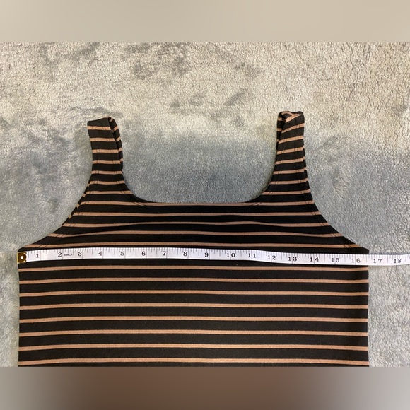 Popular Basics striped tank Bodycon dress women’s size L - Picture 10 of 14